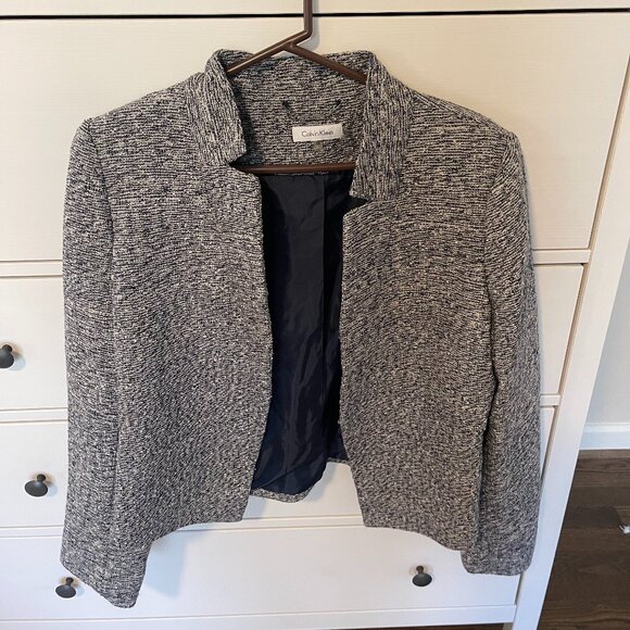 Calvin Klein | Womens Grey Suit Jacket | Size 14 - Picture 1 of 13